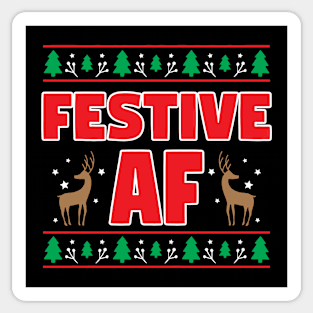 Festive AF Sticker